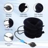1Pcs Neck Stretcher Thickened Inner Lining Inflatable for Home Use Cervical Traction Device Three-Dimensional Support Can Relieve Pressure and Alleviate Pain Adjustable Washable (Blue) view 2