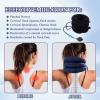 1Pcs Neck Stretcher Thickened Inner Lining Inflatable for Home Use Cervical Traction Device Three-Dimensional Support Can Relieve Pressure and Alleviate Pain Adjustable Washable (Blue) view 3
