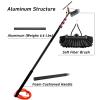 Window cleaning brush,Hydro telescopic brush with squeegee, water/hose delivery pole, cleaning photovoltaic and solar panels 12 m pole 50 cm brush head,9M/30FT view 3