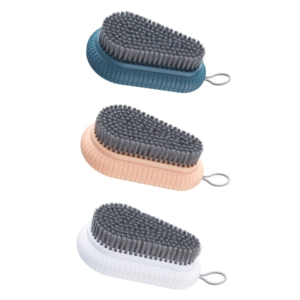 FRCOLOR 3pcs Clean Laundry Brush Multifunctional Scrub Brush Tools for Clothes Shoes and Home Cleaning Tasks for Laundry and Scrubbing