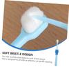 NIYANGLE 2pcs Soft Bristle Toothbrush for Cleaning Cartoon Design Yellow Sky Blue Fine Workmanship Protects Enamel Oral Care view 4