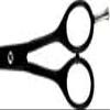 Professional Black Hair and Moustache Scissors Stainless Steel, Precise Cutting, for Home and Salon Use view 3