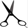 Professional Black Hair and Moustache Scissors Stainless Steel, Precise Cutting, for Home and Salon Use view 4