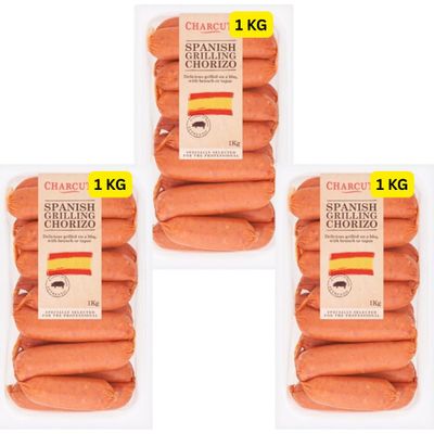 Spanish Cooking & Grilling Chorizo 3x1kg (3x1kg)