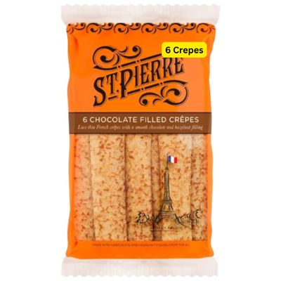 Chocolate Filled French 6 Crepes St Pierres (1 Bag of 6 Crepes)