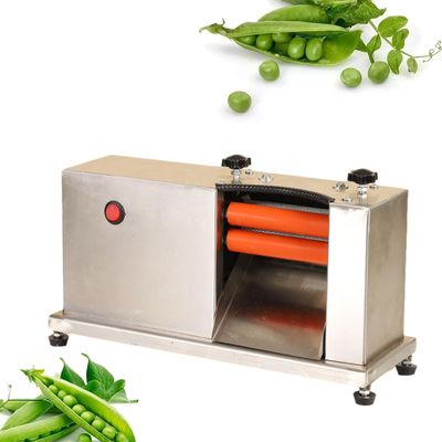 Electric Pea Sheller Machine with Adjustable Rollers, Stainless Steel Peeler for Efficient Home Use, Multifunctional Peeling Device with Non-Slip Feet