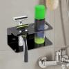 Nbbwwu Razor Holder for Wall | Adhesive Shaving Cream Holder - Shaving Accessories Mount Bracket for Bathroom Apartment College Dorm Home Toilet Hotel Organization view 3