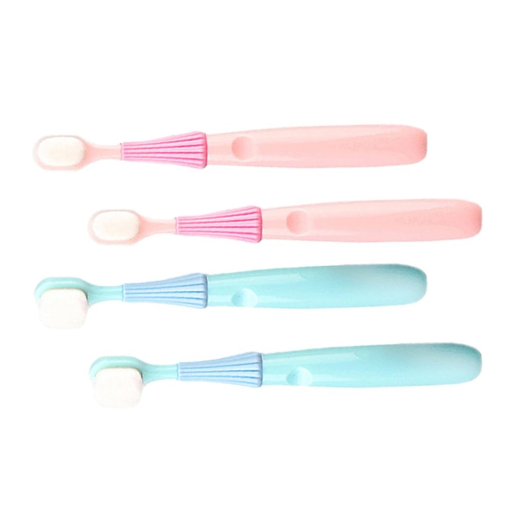 Healvian 4pcs Small Boy Girl Toothbrush Extra Soft Bristle Training Toothbrush for Boys Girls Ages Learning Teeth Care