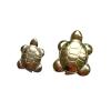 15mm 25mm Mini Pyrite Turtle Crystal Animal Tortoise Pendants Necklace Carved Stone for DIY Gift Decor ,Big+Small view 1