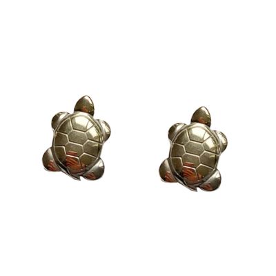 15mm 25mm Mini Pyrite Turtle Crystal Animal Tortoise Pendants Necklace Carved Stone for DIY Gift Decor ,2PC Small