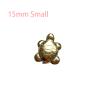 15mm 25mm Mini Pyrite Turtle Crystal Animal Tortoise Pendants Necklace Carved Stone for DIY Gift Decor ,2PC Small view 2