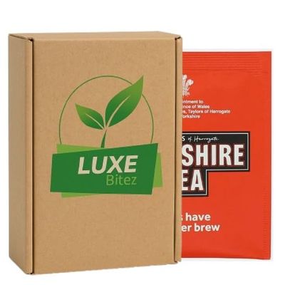 100 x Yorkshire Black Tea Individually Wrapped Tea Sachets Envelopes By Luxe Bitez