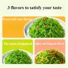 3 Flavors Wakame ShredsCold Salad,Shredded Seaweed,Vegetables,Japanese Side Dishes,Pickles,Sweet and Sour Spicy Dishes,Instant Meals,Kimchi,Delicious Snack Gift (Sweet and sour,1bag) view 3