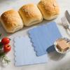 100 Pcs Blue Scalloped Napkins Gradient Color Cocktail Napkin Folded 5 x 5 Beverage Napkins Disposable Paper Napkins for Birthday Party Supplies view 4