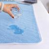 Hearda 2 Pieces Incontinence Bed Pads, Reusable Washable Incontinence Sheets Premium Stamp Bed Mats for Incontinence 4 Layers Absorbent Protector for Kids Adults Elderly (Gray Grid,120x150cm) view 3