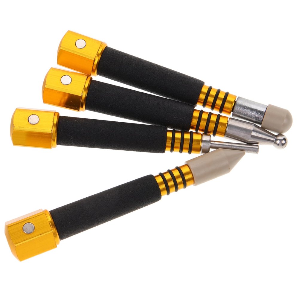 Alipis 4pcs Paintless Dent Removal Tap Down Pen Set Automotive Body Repair Tools for Car Dent Fixing and Cold Glue Slide Hammer Use