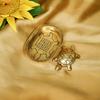 Ekhasa 100% Pure Brass Tortoise Vastu with Brass Plate | Tortoise for Good Luck for Home | Fengshui Turtle with Secret Wish & for Wealth | Kachuwa for Vastu | Good Luck Items for Office Desk & Gifts view 4