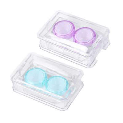 Anneome 2pcs Portable Container with Tweezers and Picking Stick Durable and Compact Cleaning Case for and Care Storage Box