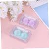 Anneome 2pcs Portable Container with Tweezers and Picking Stick Durable and Compact Cleaning Case for and Care Storage Box view 2
