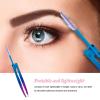 Acunny Tweezers for Women's Facial Hair, Eyebrow Tweezers for Women, 2 in 1 Stainless Steel Eyebrow Trimming Tool with Brush, Double Eyelid Brush, Ingrown Hair Removal view 2