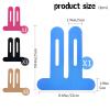 4 Pcs Kinesiology Tape for Knees, Elastic Waterproof Pre Cut Sports Tapes (Black, Nude, Blue, Pink) view 2