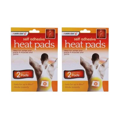 2 Self Adhesive - Heat Pads | Lasts for up to 8h | 10cm13cm | 2 Patches Each Pack [Total 4 Patches]