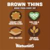 Brown Sandwich Thins Warburton 2x6 packs (2 Packs of 6 thins) view 2