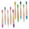 SAFIGLE 10pcs Bamboo Toothbrushes Durable Non Slip Handle Ergonomic Design Soft Bamboo Bristles Safe Oral Care for Boys and Daily Use view 1