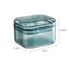 3-Tier Braces Box with Strainer & Drain - Leak-proof for Invisalign / Prostheses (Portable, 12 x 8 cm) - Includes Cleaning Case (Apricot, 3-Piece Pack) view 3