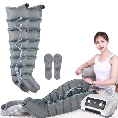 Miuxe 8 Cavity Lymphatic Drainage Massager, Electric Air Compression Massager Recovery System For Circulation Arm, Waist, Foot, Ankle, Calf Massage Machine Pain Relax, Timing Function