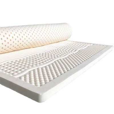 100% Natural Latex Mattress, Soft and Comfortable, 7.5 cm Thick, 200 x 200 cm, Honeycomb Pore Ventilation, No Deformation, Compression Resistant, Solution