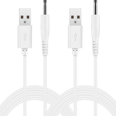 2 Pack Charger Cord Replacement for Bitvae D2 R1 R2 S2 Toothbrush & C2 C5 C6 Water Flosser, USB Cable Compatible with Fairywill D7 P11 Dnsly Vekkia Mornwell SEAGO ATMOKO and More