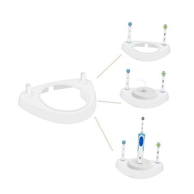 Anneome Electric Toothbrush Charger Base Holder with Protective Toothbrush Head Covers Compatible Storage Stand for Models Hygienic Dirt Resistant
