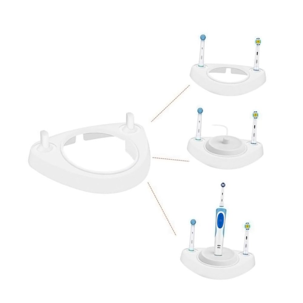 Anneome Electric Toothbrush Charger Base Holder with Protective Toothbrush Head Covers Compatible Storage Stand for Models Hygienic Dirt Resistant