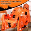 Boo Basket Stuffers for Women, Halloween Gifts Basket with 60x50 Inch Cute Ghost Flannel Blanket Pumpkin Mug Spooky Halloween Stuffers for Girls Her Teens Girlfriend (Orange) view 4