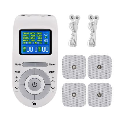 Body Massagers, Muscle Device, Low Frequency Pulse Unit, 12 Mode Solution Tool, Electronic Relief Formula Machine for Shoulder Neck Back Waist Post-Workout Home Women Men, Multicolor