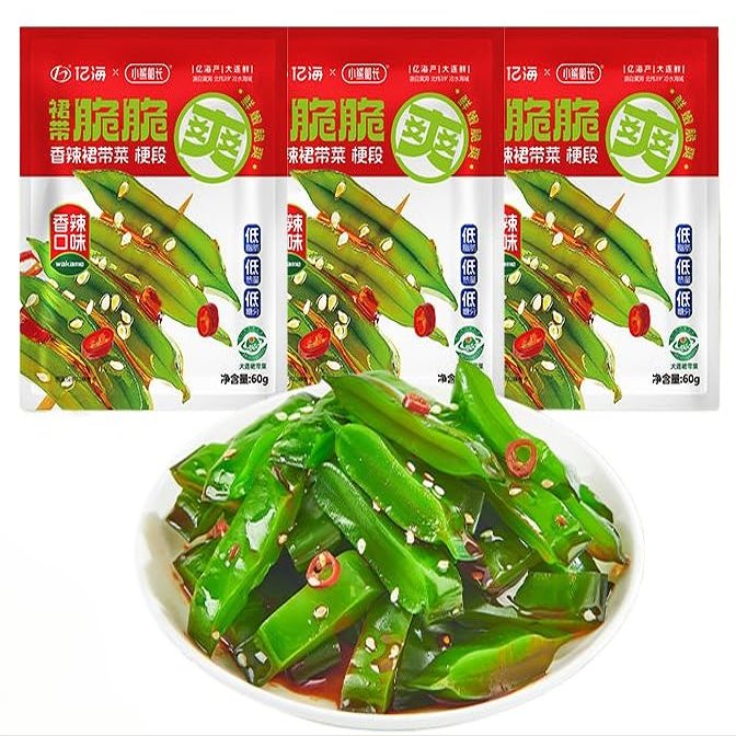 Spicy Wakame,Cold Salad,Shredded Seaweed,Vegetables,Japanese Side Dishes,Pickles,Sweet and Sour Spicy Dishes,Instant Meals,Kimchi,Delicious Snack Gift (8bags)