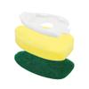 2Pcs Dish Wand Replacement Sponge Heads, Non Scratch Scrubber Pad, Kitchen Cleaning Tool for Pots, Plates, Bowls, Dishes, Sink view 3