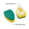 2Pcs Dish Wand Replacement Sponge Heads, Non Scratch Scrubber Pad, Kitchen Cleaning Tool for Pots, Plates, Bowls, Dishes, Sink view 4