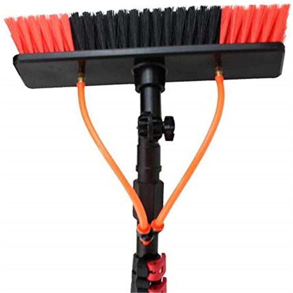 30ft Telescopic Window Cleaning Pole with Water Fed Brush - Extendable Cleaner for Conservatory Roofs & Hard-to-Reach Areas Perfect for Streak-Free Shine