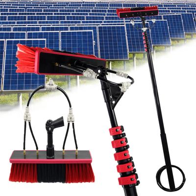 20FT-36FT Telescopic Window Cleaning Pole with Water Fed Brush Extendable Cleaner for Conservatory Roofs Photovoltaic Panels Trucks & Windows 36FT/10.8M