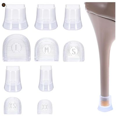 10 Pairs High Heel Protectors for GrassHeel Protectors for Shoes, Stiletto Heel Covers for High Heels for GrassHeel Caps for Outdoor Floor Wedding Event Formal Occasions (XXS, SX, S, M, L)