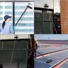 Telescopic Solar Panel Cleaning Brush & Window Cleaner Tool 7.2M/23.6Ft with Scraper 35Cm Brush Head for Glass Tiles Shower Screens - Efficient & Versatile Cleaning Solution view 3
