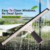 Telescopic Solar Panel Cleaning Brush & Window Cleaner Tool 7.2M/23.6Ft with Scraper 35Cm Brush Head for Glass Tiles Shower Screens - Efficient & Versatile Cleaning Solution view 4