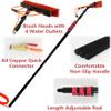 12ft Telescopic Window Cleaning Brush with Water Fed System 4 Water Outlets Extendable Pole for Effortless Window Washing and High Reach Cleaning Tool view 3