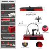 Telescopic Window Cleaner Kit - 7.2M Extendable Pole with Water Fed Brush for Solar Panel Washing & Home Window Cleaning - 55cm Brush Head for Effortless Reach view 4