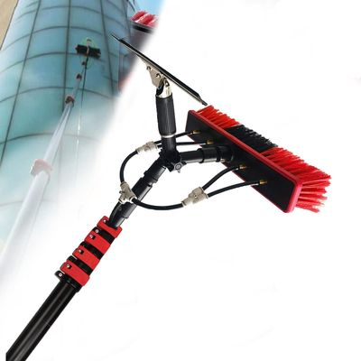 11M Telescopic Window Cleaning Brush Kit - Water Fed Pole for High Windows Solar Panels & Conservatory Roofs - Extendable Cleaning Equipment for Easy Access & Streak-Free Shine