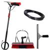 12Ft Telescopic Window Cleaning Brush - Outdoor Solar Panel Cleaner Water Fed Tool for Tall Windows & Glass Effective Cleaning Equipment Perfect for Home & Commercial Use view 1