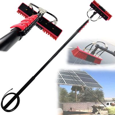 24FT Telescopic Water Fed Brush Extendable Window Cleaning Tool Ideal for Conservatory Roofs Solar Panel Cleaning 3.6-10.8M Adjustable Length