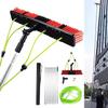 Telescopic 20Ft Window Cleaning Pole Kit - Hose Fed Water Brush for Solar Panels & Conservatories 6M Extendable Rod with 50Cm Brush Head Efficient Cleaning Equipment view 1